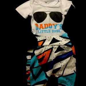 Newborn baby boy outfit sets, like new!
